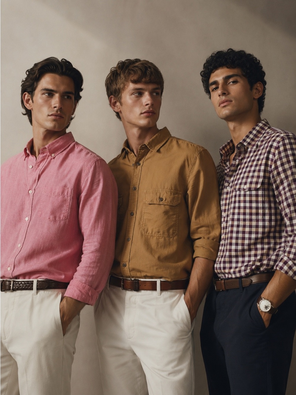 Banana Republic Men’s Button-Up Shirt Bundle | Size M | 3 Premium Casual Shirts